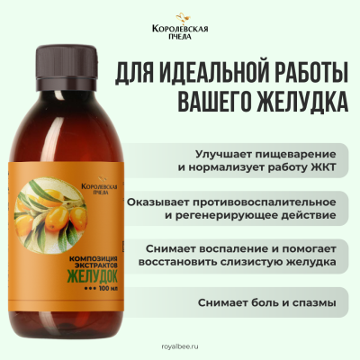 КОМПОЗИЦИЯ ЭКСТРАКТОВ "ЖЕЛУДОК", 100 мл